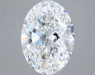 5.07 carat oval lab grown diamond D color VS2 clarity
