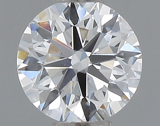 0.49 carat round lab grown diamond D color VVS2 clarity