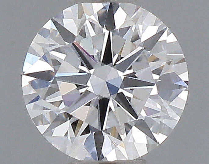 0.49 carat round lab grown diamond D color VVS2 clarity