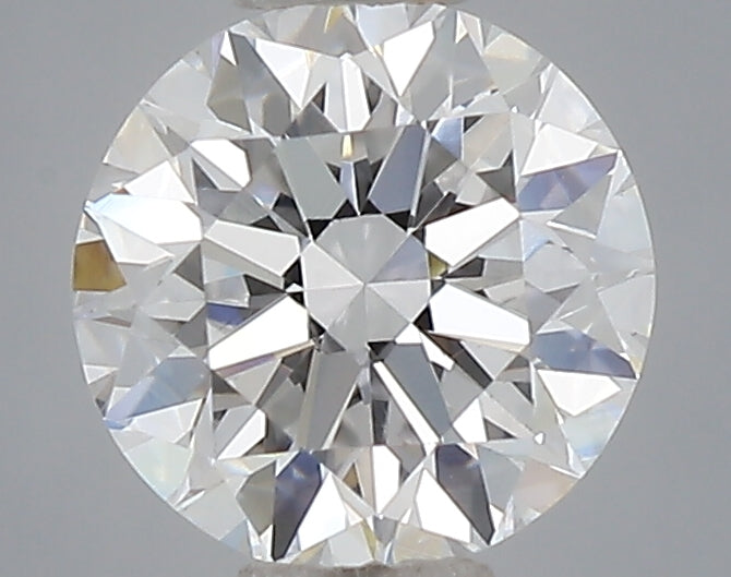 0.47 carat round lab grown diamond D color VVS2 clarity