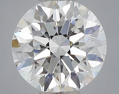 0.47 carat round lab grown diamond D color VVS2 clarity