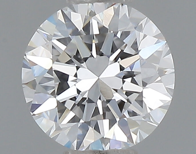 0.47 carat round lab grown diamond D color VVS2 clarity