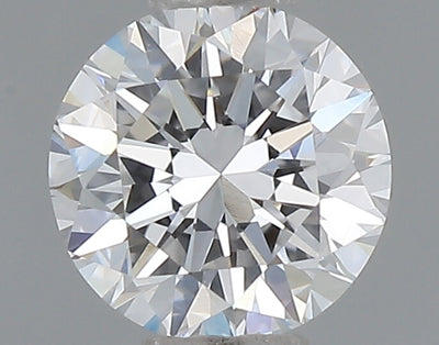 0.47 carat round lab grown diamond D color VVS2 clarity