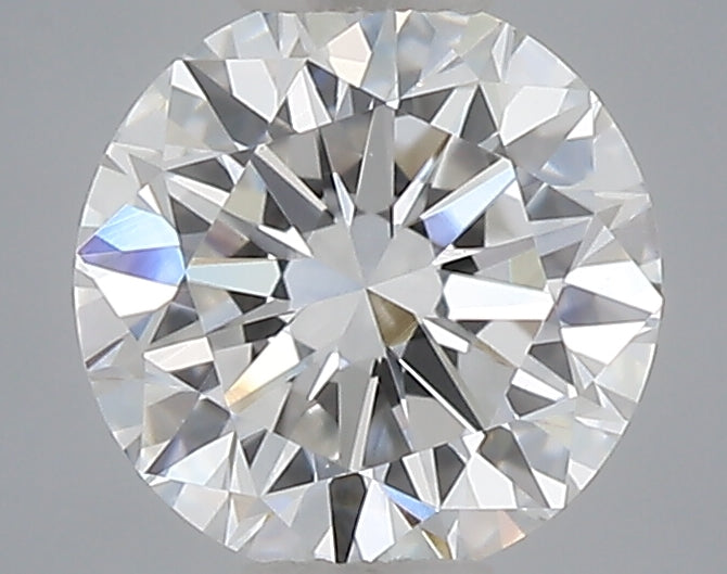 0.49 carat round lab grown diamond D color VVS2 clarity