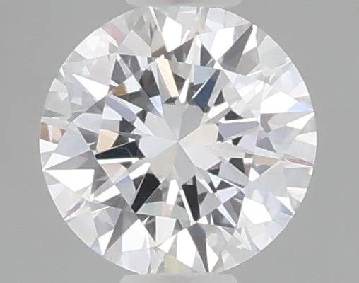 0.49 carat round lab grown diamond D color VVS2 clarity