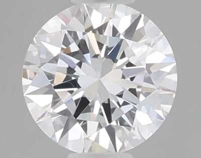 0.49 carat round lab grown diamond D color VVS2 clarity