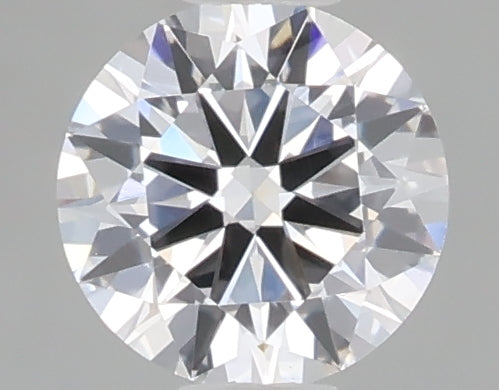 0.49 carat round lab grown diamond D color VVS2 clarity