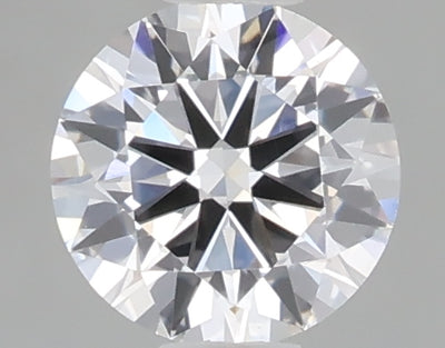 0.49 carat round lab grown diamond D color VVS2 clarity