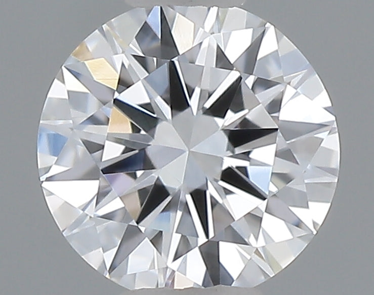 0.49 carat round lab grown diamond D color VVS2 clarity