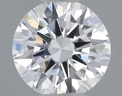 0.49 carat round lab grown diamond D color VVS2 clarity