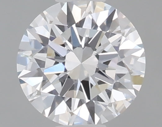 0.49 carat round lab grown diamond D color VVS2 clarity
