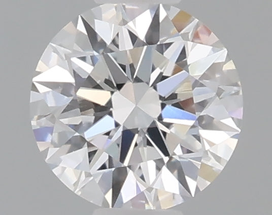 0.47 carat round lab grown diamond D color VVS2 clarity