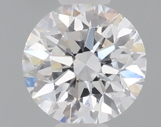 0.49 carat round lab grown diamond D color VVS2 clarity