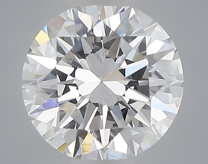 0.47 carat round lab grown diamond D color VVS2 clarity