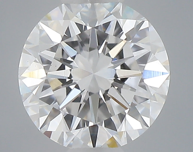 0.47 carat round lab grown diamond D color VS1 clarity