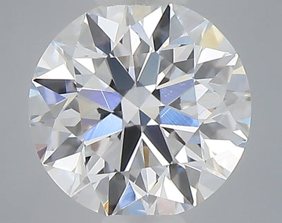0.47 carat round lab grown diamond D color VVS2 clarity