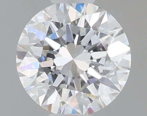 0.49 carat round lab grown diamond D color VVS2 clarity