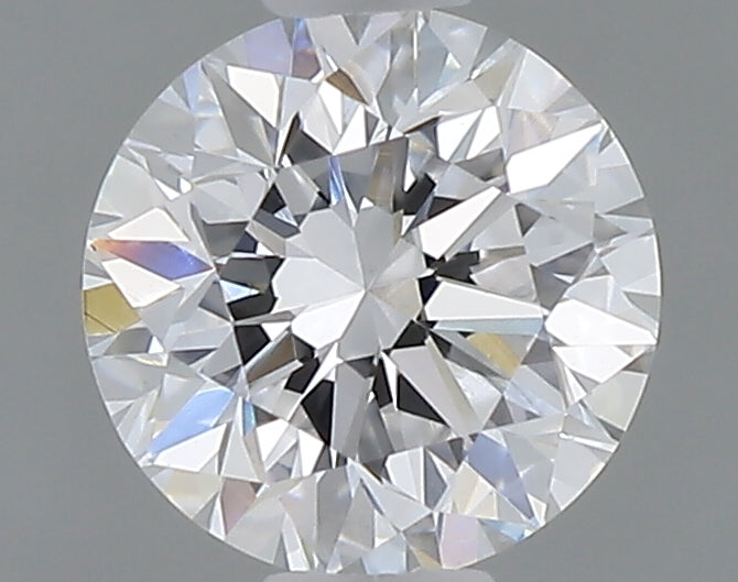 0.48 carat round lab grown diamond D color VVS2 clarity