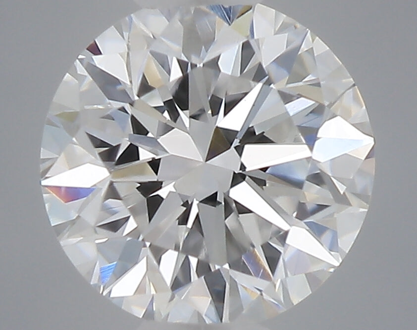 0.49 carat round lab grown diamond D color VVS2 clarity