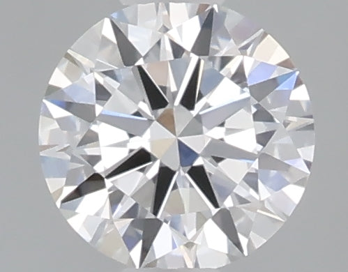 0.48 carat round lab grown diamond D color VVS2 clarity
