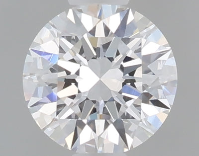 0.48 carat round lab grown diamond D color VVS2 clarity