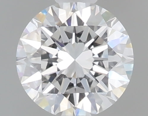 0.49 carat round lab grown diamond D color VVS2 clarity