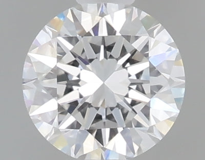 0.49 carat round lab grown diamond D color VVS2 clarity