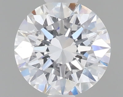 0.49 carat round lab grown diamond D color VVS2 clarity
