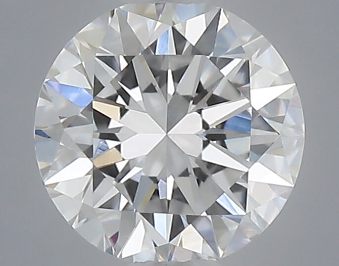 0.49 carat round lab grown diamond D color VVS2 clarity
