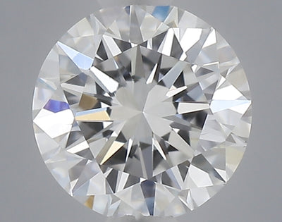 0.49 carat round lab grown diamond D color VVS2 clarity
