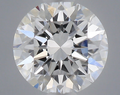 0.47 carat round lab grown diamond D color VVS2 clarity