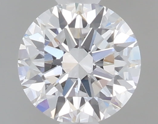 0.49 carat round lab grown diamond D color VVS2 clarity