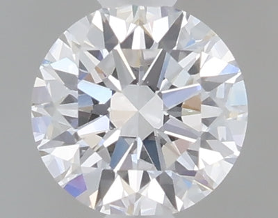 0.49 carat round lab grown diamond D color VVS2 clarity
