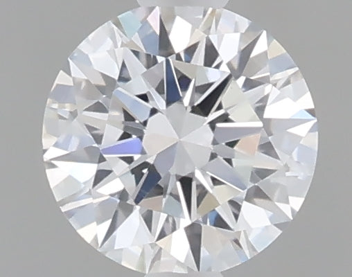 0.49 carat round lab grown diamond D color VVS2 clarity