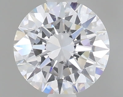 0.49 carat round lab grown diamond D color VVS2 clarity