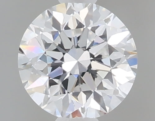 0.48 carat round lab grown diamond D color VVS2 clarity