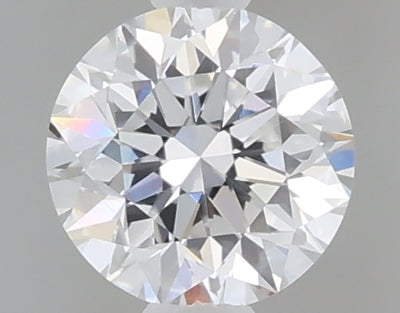 0.48 carat round lab grown diamond D color VVS2 clarity