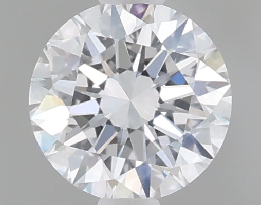 0.49 carat round lab grown diamond D color VVS2 clarity