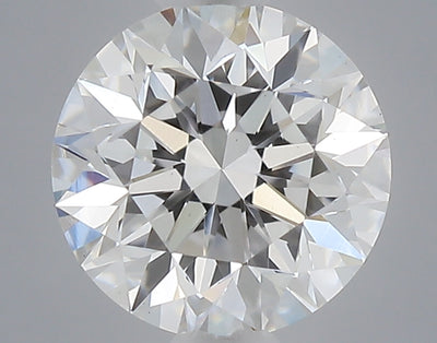 0.48 carat round lab grown diamond D color VVS2 clarity