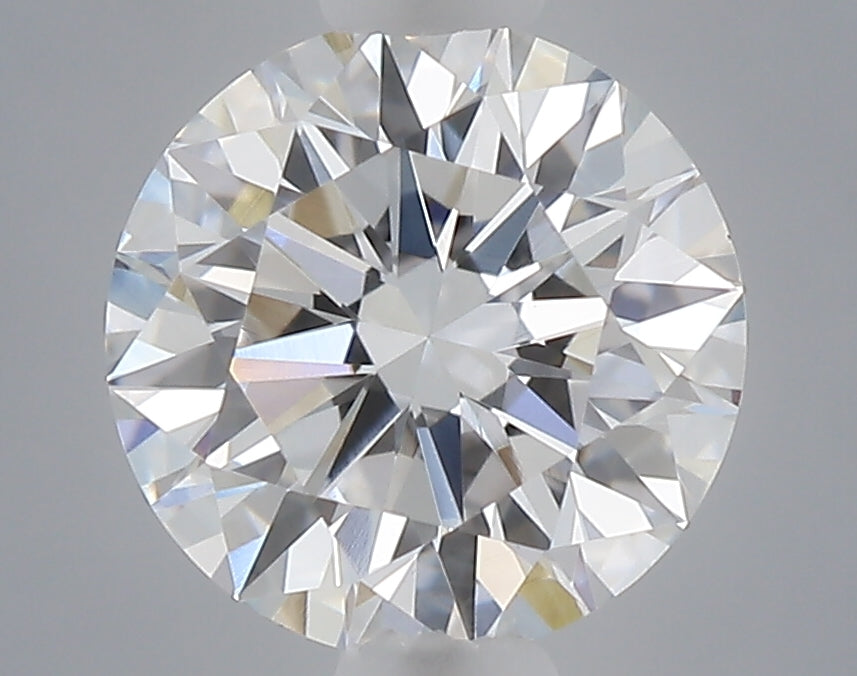 0.49 carat round lab grown diamond D color VVS2 clarity