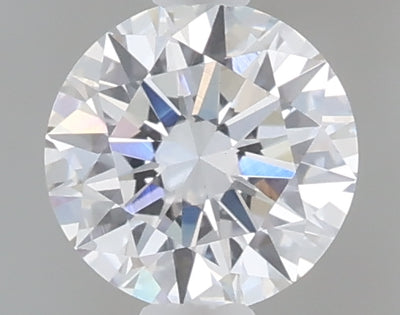 0.49 carat round lab grown diamond D color VVS2 clarity