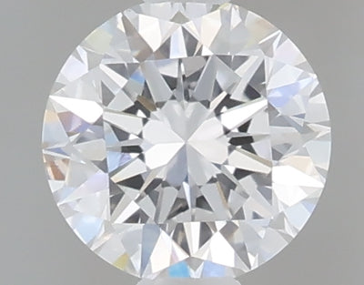 0.49 carat round lab grown diamond D color VVS2 clarity