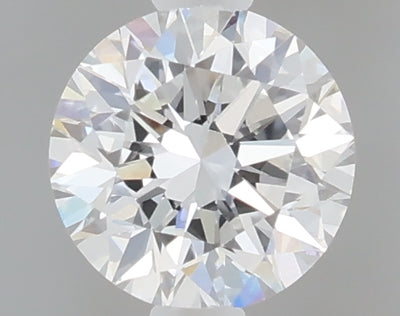 0.48 carat round lab grown diamond D color VVS2 clarity