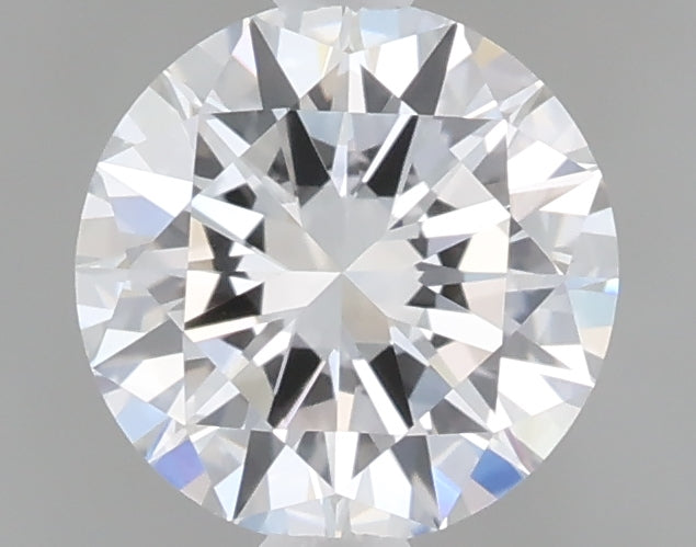 0.96 carat round lab grown diamond D color VVS2 clarity