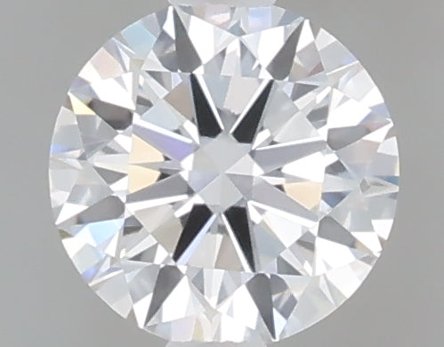 0.48 carat round lab grown diamond D color VVS2 clarity