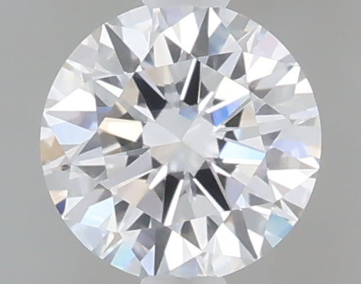0.49 carat round lab grown diamond D color VVS2 clarity
