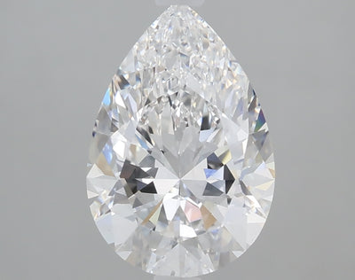 2.06 carat pear lab grown diamond D color VS1 clarity