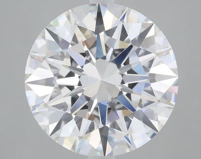 6.03 carat round lab grown diamond F color VVS1 clarity