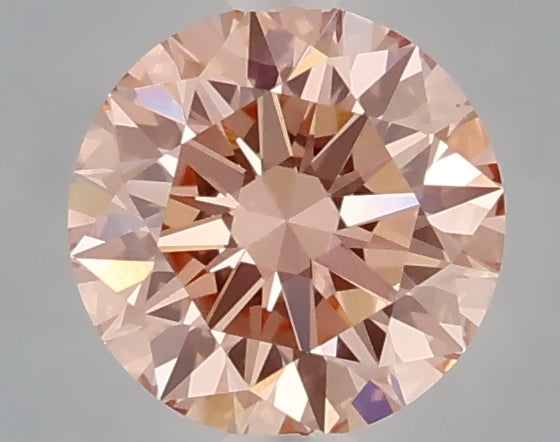 1.09 carat fancy intense pink round lab grown diamond VVS2 clarity