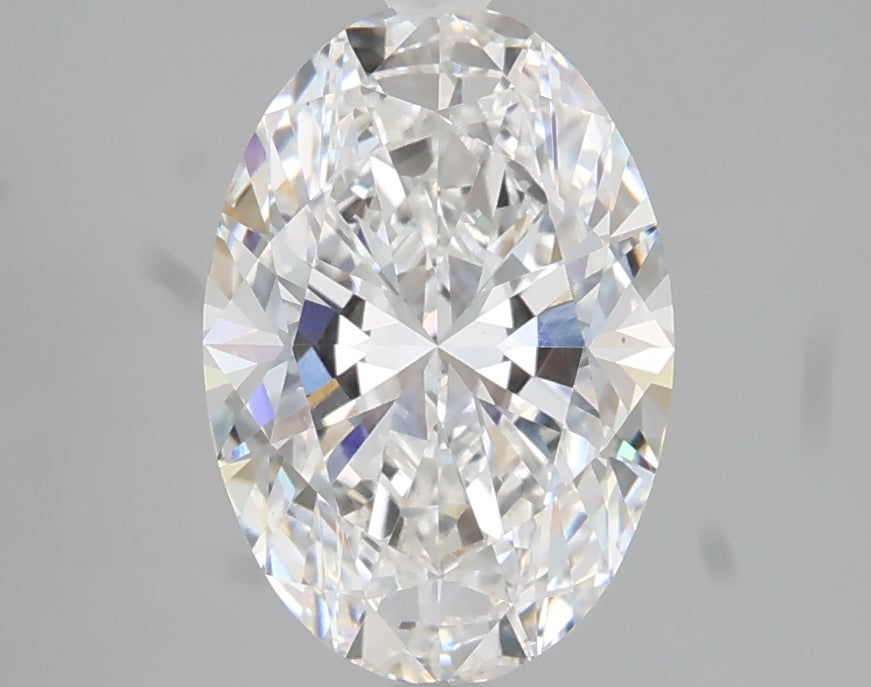 2.04 carat oval lab grown diamond E color VVS2 clarity